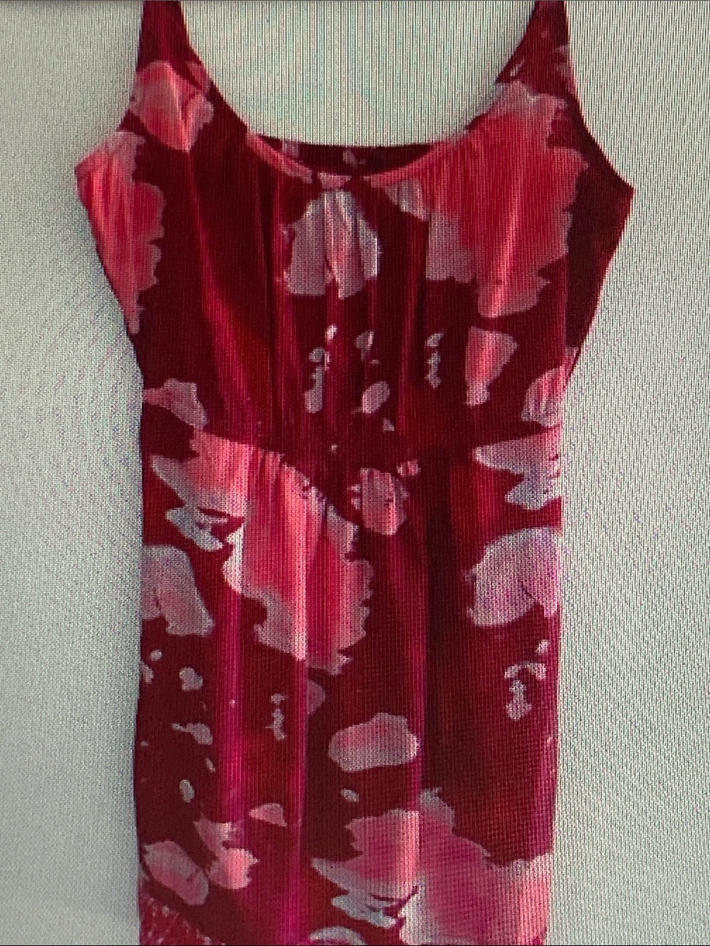 Hurley Burgundy Mini Dress with Pink Floral Print